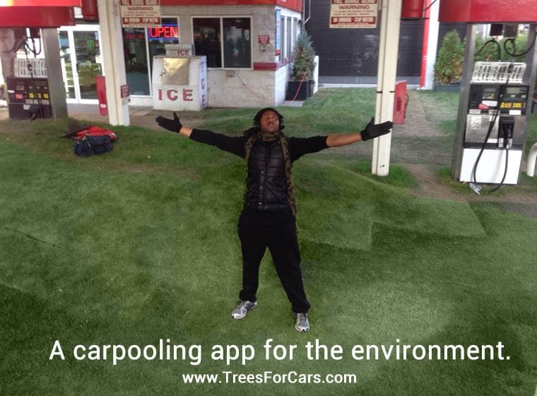Trees for Cars - a carpooling app for the environment